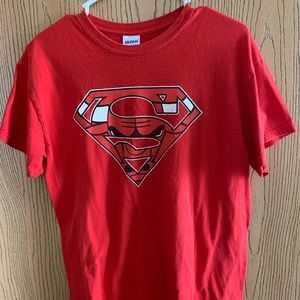superman/chicago bulls t shirt